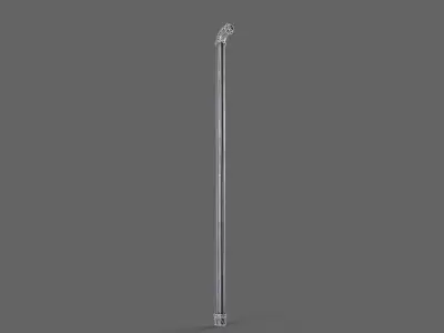 PBR Pipe Weapon V1b Low-poly 3D model