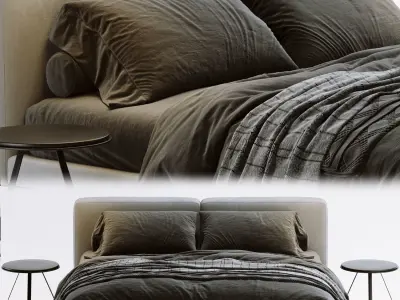 Alivar Echo Bed 3D model purchase