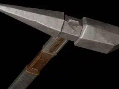 Hammer Low-poly 3D model Low-poly 3D model buy