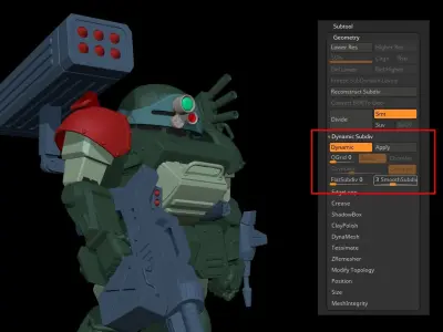 Armored Trooper VOTOMS Scope Dog Red Shoulder Custom 3D model