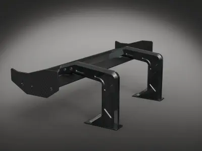 Racing damper tuning spoiler auto bahn rc  3D model