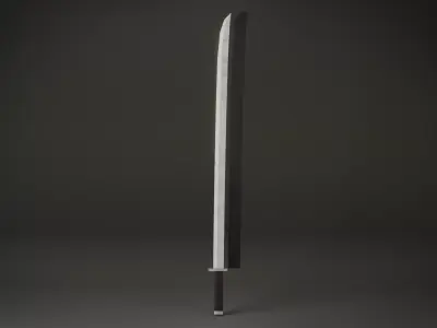 Katana Lop Poly - Game Ready PBR model Low-poly 3D model