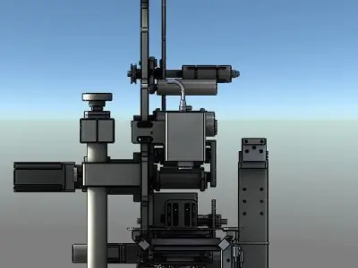 Automatic mobile phone film production line 3D model