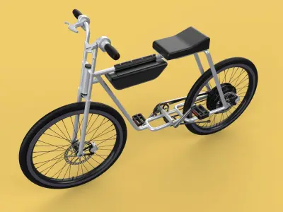 COOL ECOBIKE EBIKE ELECTRIC BICYCLE UNIQUE EV 3D model