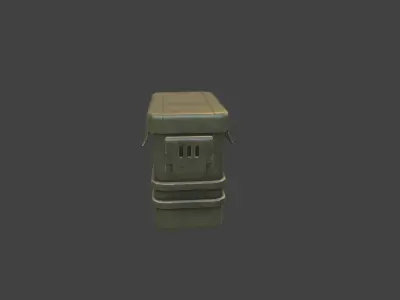 Ammo case Low-poly 3D model