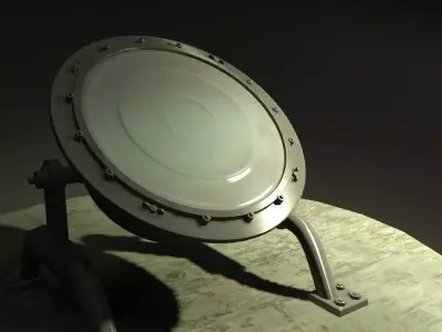 Flood Light Low-poly 3D model
