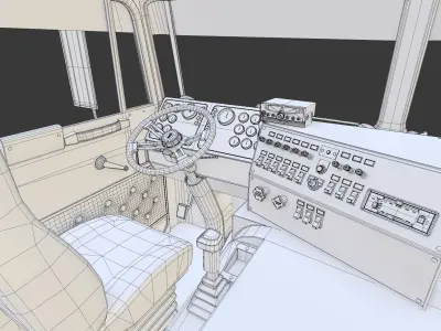 Kenworth K100 Sleeper Extended 3D model
