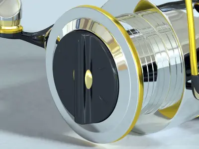 fishing reel 3D model buy