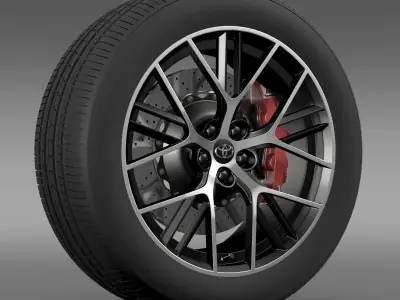 Toyota GT 86 concept wheel 3D model