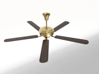 Ceiling Fan 09 Low-poly 3D model