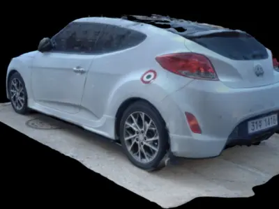 Photogrammetry Hyundai Veloster 2011 GDI OEM Body Kit AA016 3D model