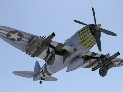 Republic P-47D Thuderbolt  Natalie Ann 2 3D model