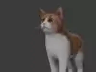 Cat model Low-poly 3D model buy