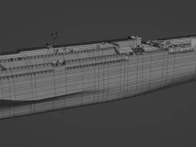 MOL Sunflower Passenger RO-PAX ship Low-poly 3D model