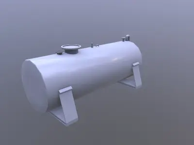 Water tank Low-poly 3D model get