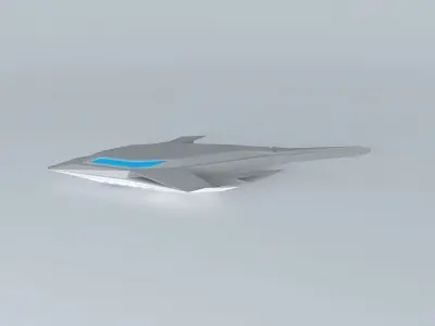 Concept Jet Bomber Free 3D model