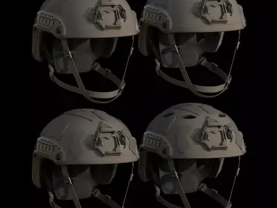 Ops-Core FAST SF and FTHS Low-poly 3D model