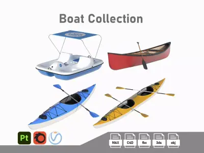 Watercraft Collection 01 3D Model Pack