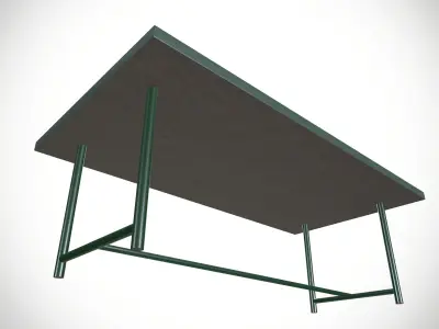 Wooden Table Low-poly 3D model purchase