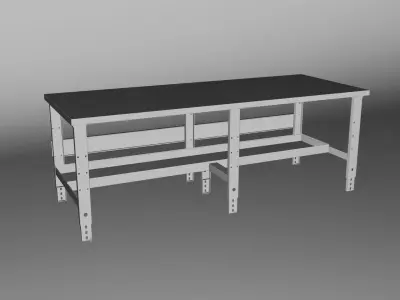 Industrial table Free low-poly 3D model purchase