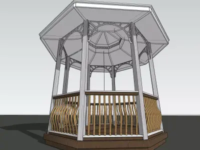 Best Model Gazebo - Pergola Low-poly 3D model