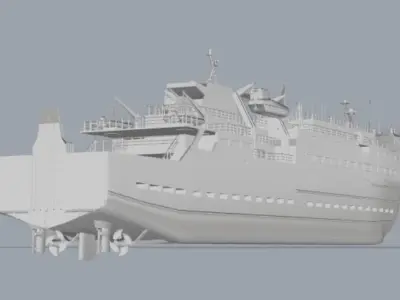 MV Clansman Calmac RO-PAX Ferry 3D print model