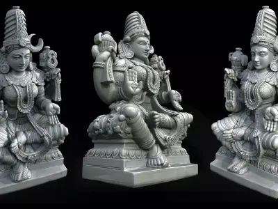 Old Ancient Statue Highpoy 3d Print Model 3D print model