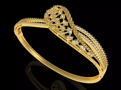 Art Deco Bracelet 15 3D print model