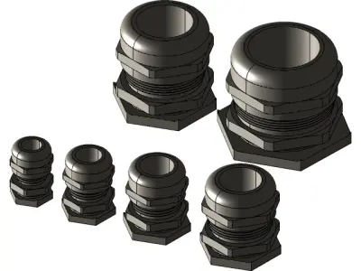 Prensa cabos Low-poly 3D model