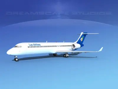 Comac ARJ21-700 Lao Airlines 3D model