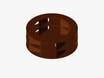 Industrial Fan Impeller Free 3D model