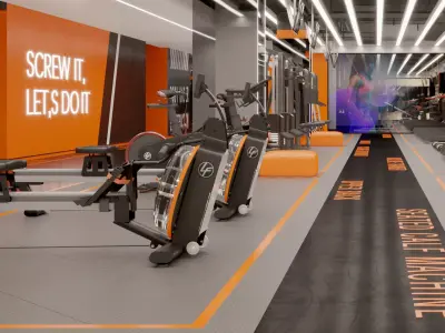 Gym Modern Design 3D model purchase