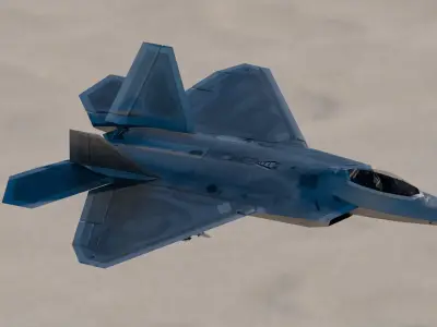 Lockheed Martin F-22 Raptor 3D model