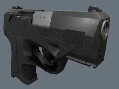 Beretta PX4 - Model and Textures low-poly 3D model Low-poly 3D model