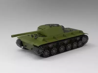 Kliment Voroshilov tank 3D model purchase