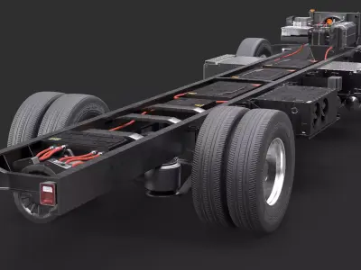 Full Electric Truck Chassis 3D model