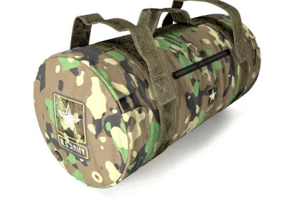 Military Bag US Army Bag Low-poly 3D model