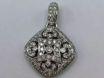 Art Deco silver  3D print model