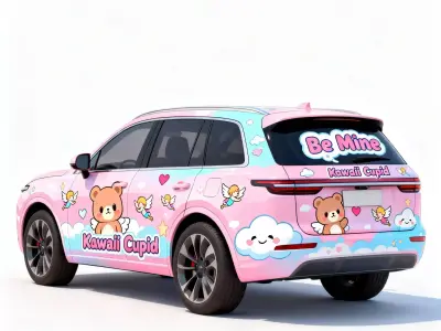 Kawaii Cupid Anime SUV 3D Model Low-poly 3D model