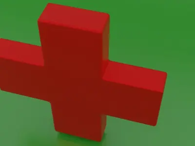 Medical Icon Low-poly 3D model
