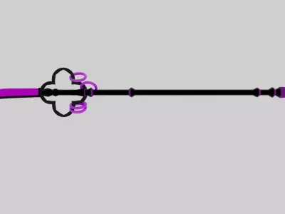SWORD MODEL Low-poly 3D model 4