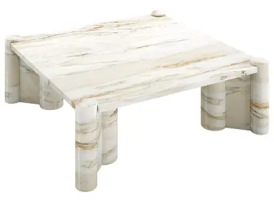 Jumbo Coffee Tables by Gae Aulenti for Knoll International 3D model