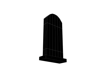 Stele v1 002 Low-poly 3D model
