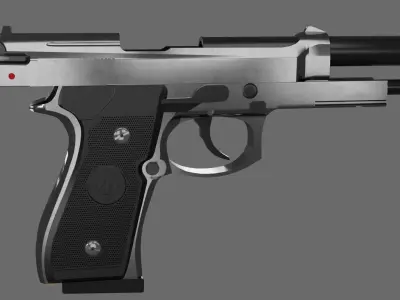 Beretta M9 Model Free 3D model
