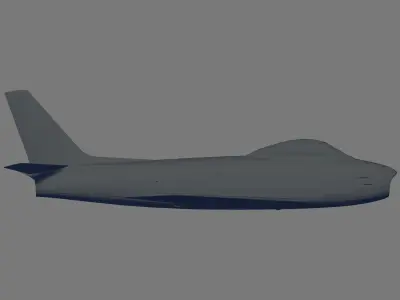 F-86F-2 Sabre 3D model