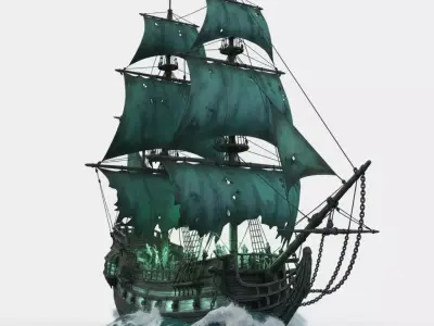 Ghost Ship of the Abyss 3D print model
