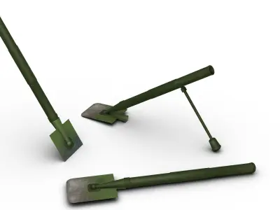 Russian Mortar Shovel 1939 3D model
