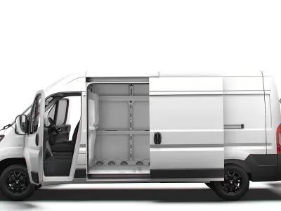 Vauxhall Movano Van L3H2 HQ Interior 2023 3D model