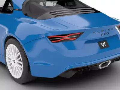 Alpine A110 San Remo 73 2023 3d model 3D model