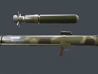 DZG-141 China thermobaric launcher 3D model
